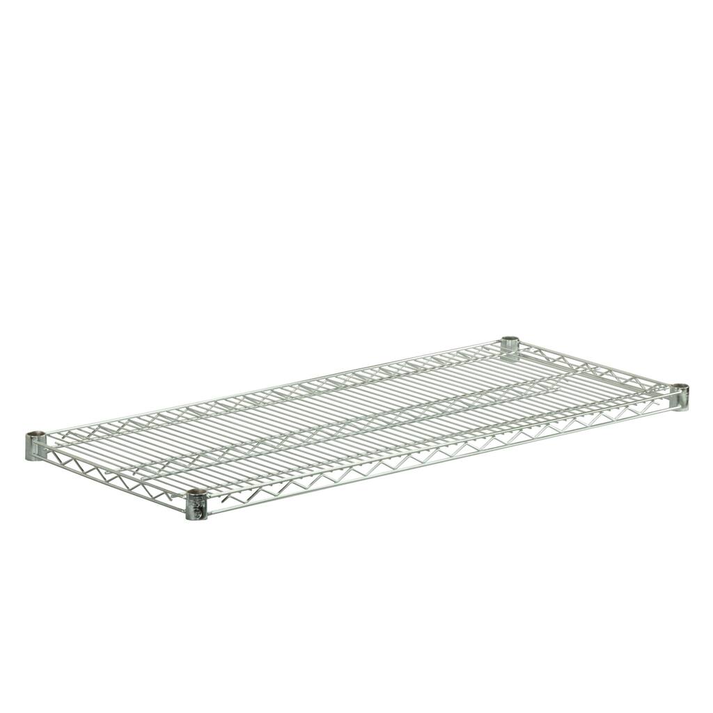 Honey-Can-Do Steel Shelf 800-pound Chrome 16x36