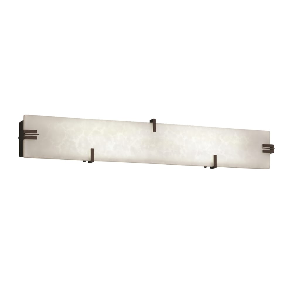 Justice Design Clouds Clips 36-inch Dark Bronze ADA Linear Wall/ Bath Bar