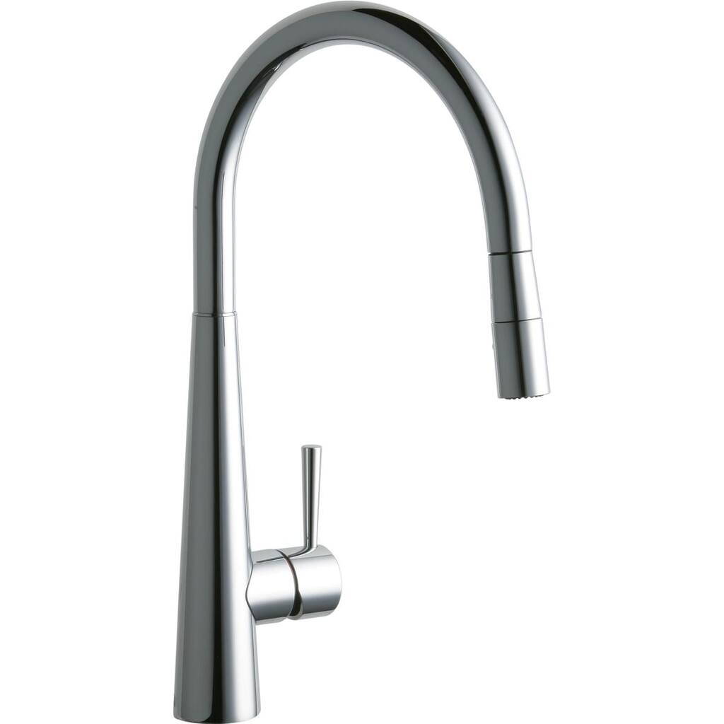Elkay Harmony Single Hole Kitchen Faucet with Pull-down Spray and Lever Handle Chrome