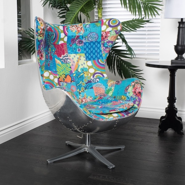 patchwork swivel chair