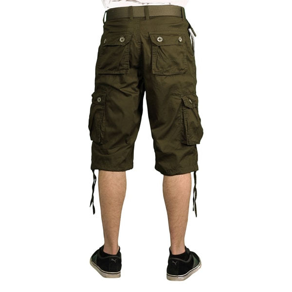 Nicelly Mens Casual Washed Classics Camouflage Twill Cargo Short Pants
