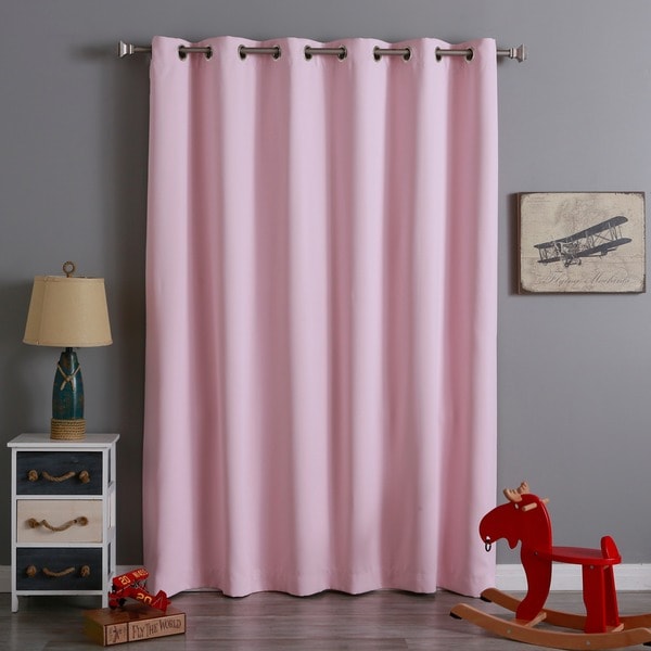 Aurora Home Wide Thermal Insulated 96inch Blackout Curtain Panel  80 x 95  Free Shipping 