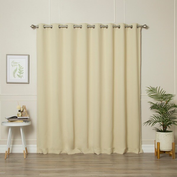 Shop Aurora Home Extra-Wide Thermal Insulated 84-inch Blackout Curtain