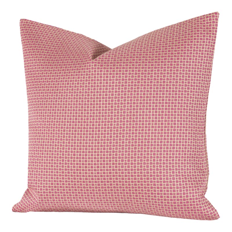 Mosaic Indoor/ Outdoor Throw Pillow - 20" x 20" - Magenta