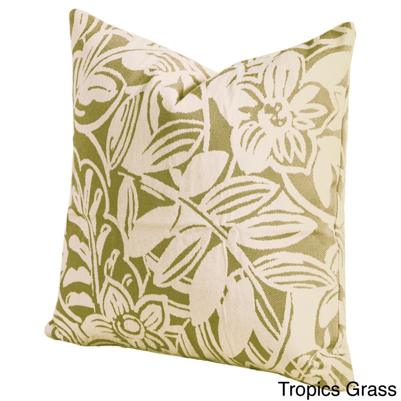 Tropics Indoor/ Outdoor Throw Pillow - 16" x 16" - Green