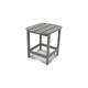 POLYWOOD® South Beach 18 inch Outdoor Side Table - Slate Grey
