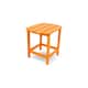POLYWOOD South Beach 18 inch Outdoor Side Table - Tangerine