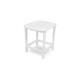 POLYWOOD South Beach 18 inch Outdoor Side Table - White