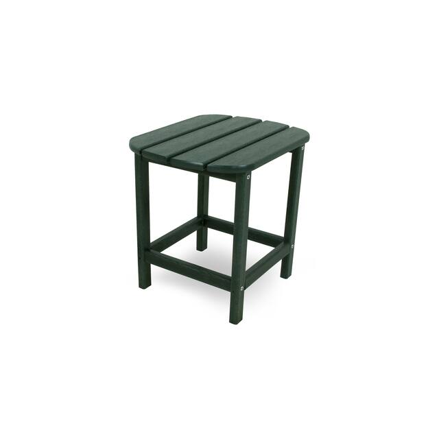 POLYWOOD South Beach 18 inch Outdoor Side Table - Green