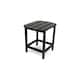 POLYWOOD South Beach 18 inch Outdoor Side Table - Black