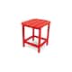 POLYWOOD South Beach 18 inch Outdoor Side Table - Sunset Red