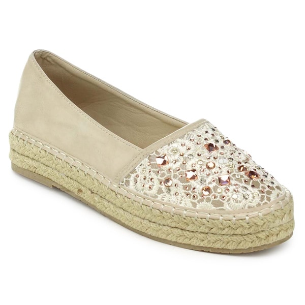 Nature Breeze Duplex 03 Womens Espadrille Slip on Flats