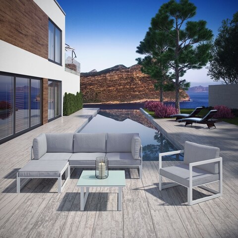 Chance 6-piece Outdoor Patio Sectional Sofa Set