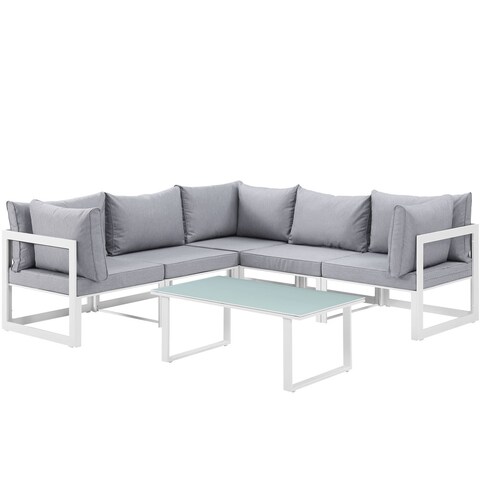 Chance 6-piece Outdoor Patio Sectional Sofa Set