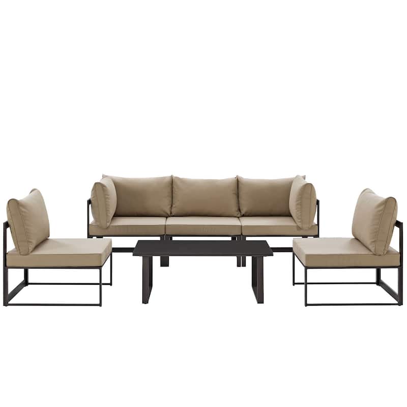 Chance 6-piece Outdoor Patio Sectional Sofa Set
