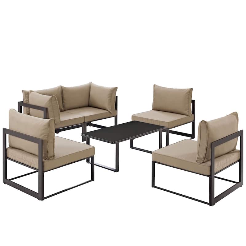 Chance 6-piece Outdoor Patio Sectional Sofa Set