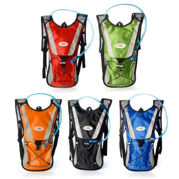 slide 1 of 6, Sport Force Nylon 2-liter Multi-function Hydration Backpack