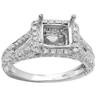 1.85Ctw Round Cut White Diamond 14K White Gold Finish 925 Sterling Silver Halo Women/'s Wedding Ring