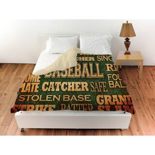 Shop Baseball Words Duvet Cover Free Shipping Today Overstock