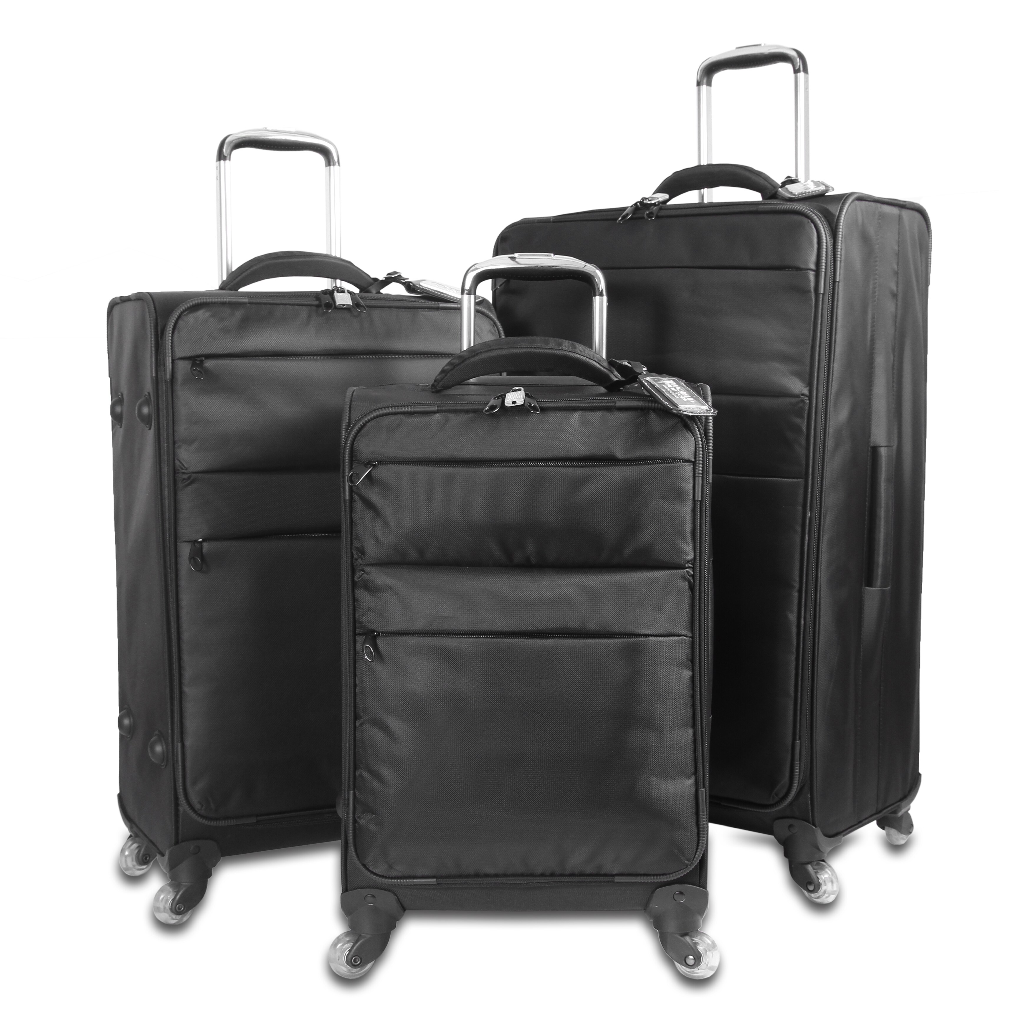 Shop J World Kist 3-piece Lightweight Spinner Luggage Set - Free ...