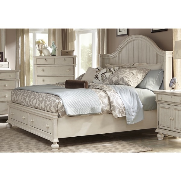 Shop Laguna Antique White Storage Bed by Greyson Living - Free Shipping ...