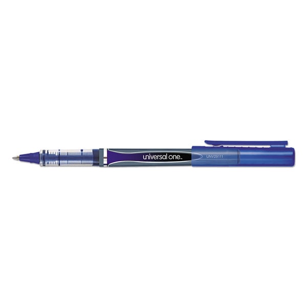 Universal One Blue Roller Ball Stick Liquid Pens (Pack of 2)