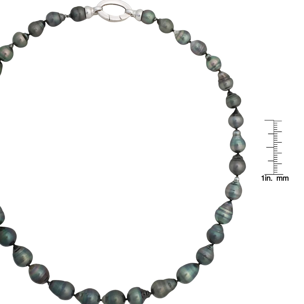 5.5-6mm 16/" Strand Oval Green Freshwater Pearls