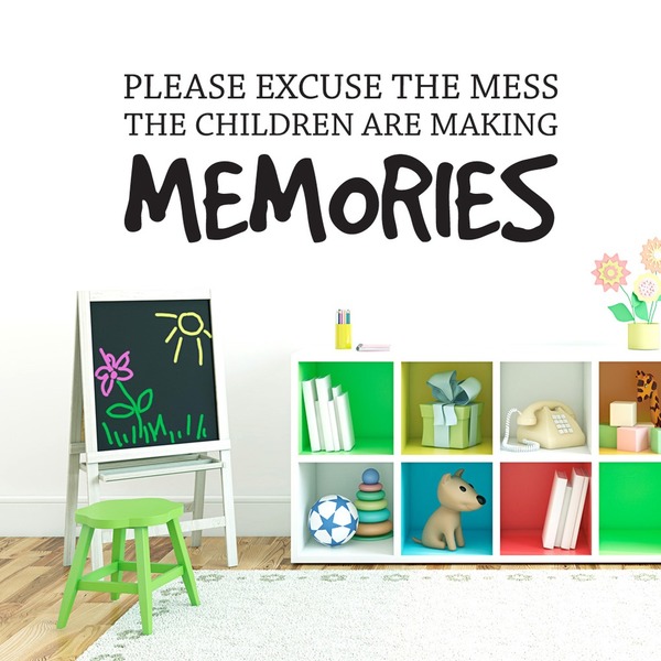 Children Making Memories Wall Decal (60 inch x 22 inch)