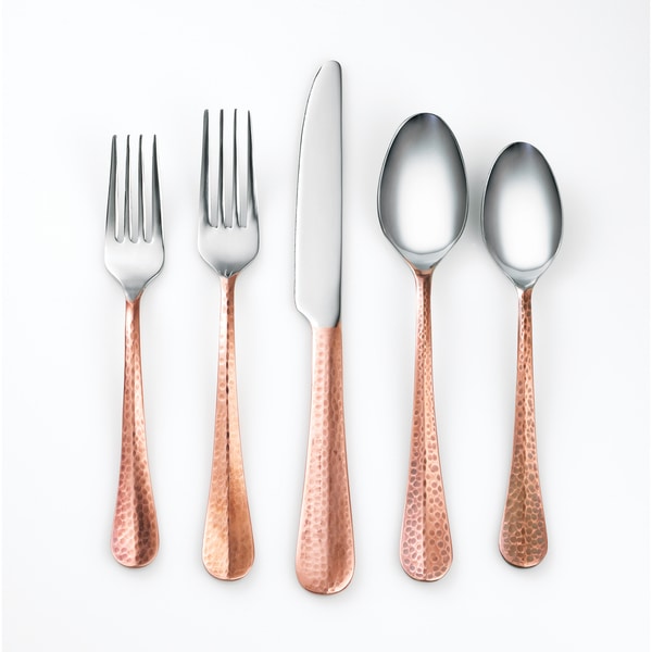 Cambridge Silversmiths Indira Jessamine Copper 20-piece Flatware Set