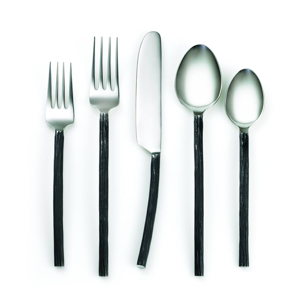 Cambridge Silversmiths Indira Aisha Black 20-piece Flatware Set - 20piece