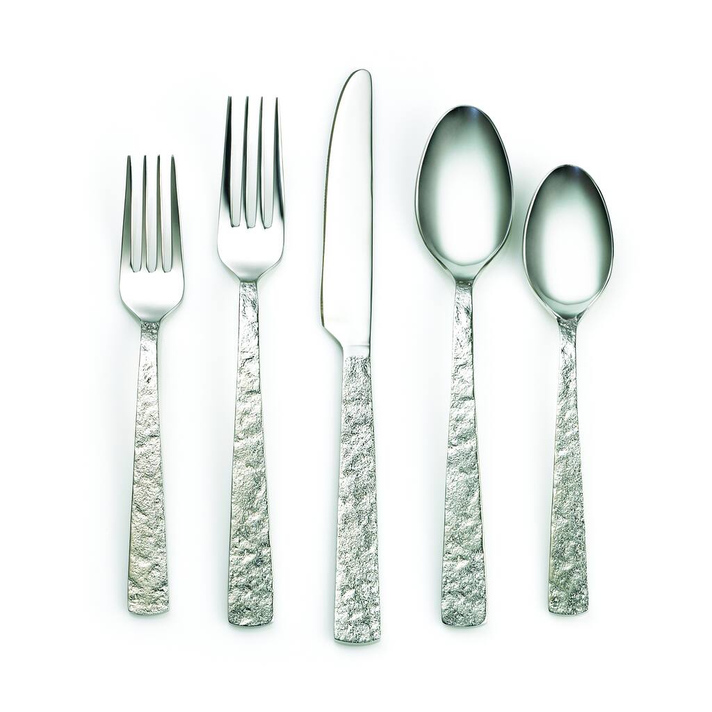 Cambridge Silversmiths Indira Shaila Antiqued Mirror 20-piece Flatware Set