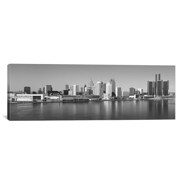 Cityscape Wall Art icanvas detroit panoramic skyline cityscape (black & white) canvas Cityscape Wall Art icanvas detroit panoramic skyline cityscape (black & white) canvas
