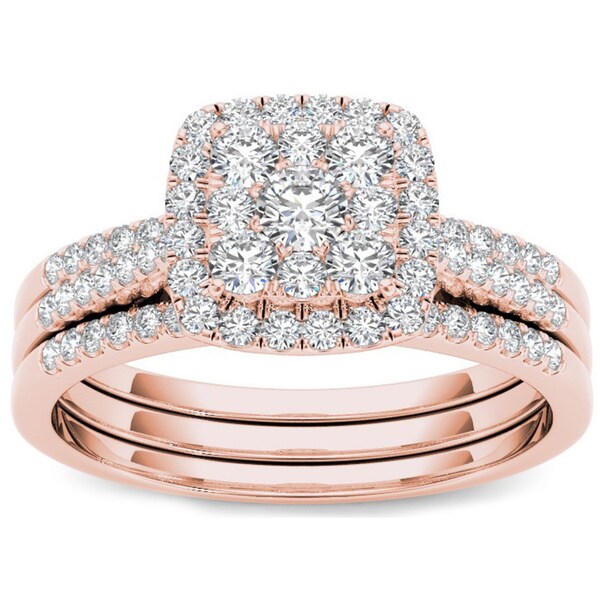 overstock rose gold engagement rings