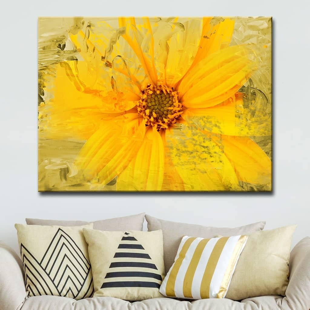 Ready2HangArt 'Painted Petals XXXVI' Floral Canvas Wall Art