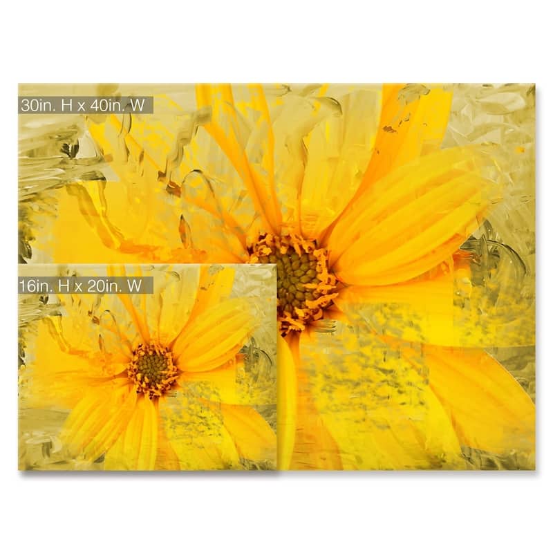 Ready2HangArt 'Painted Petals XXXVI' Floral Canvas Wall Art