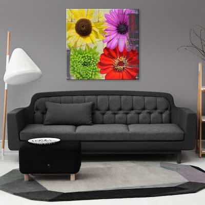 Ready2HangArt 'Painted Petals XXXVIII' Floral Canvas Wall Art