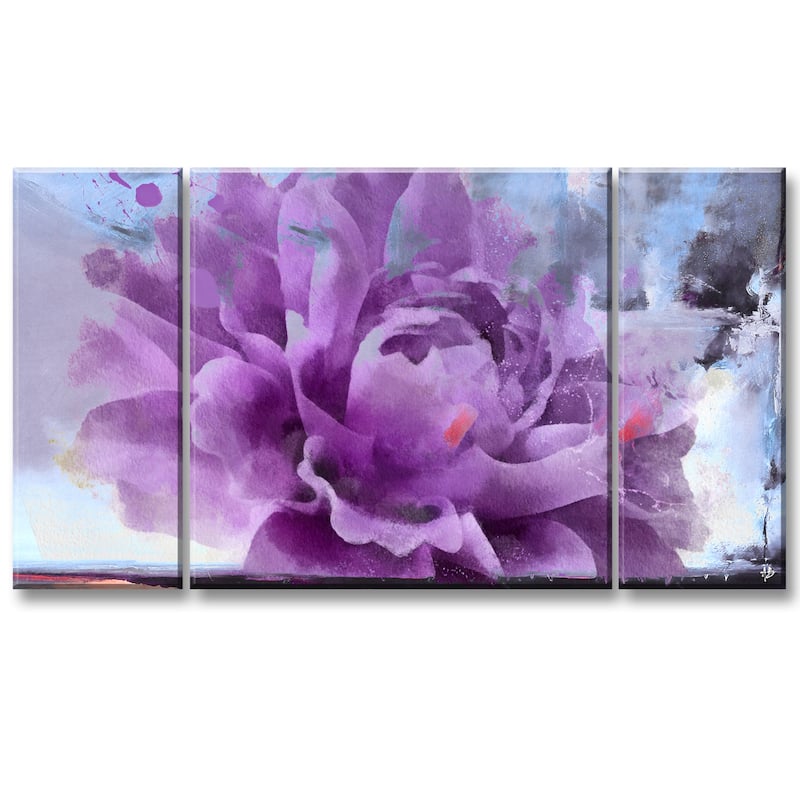 Ready2HangArt 'Painted Petals LI' 3-piece Canvas Wall Art Set
