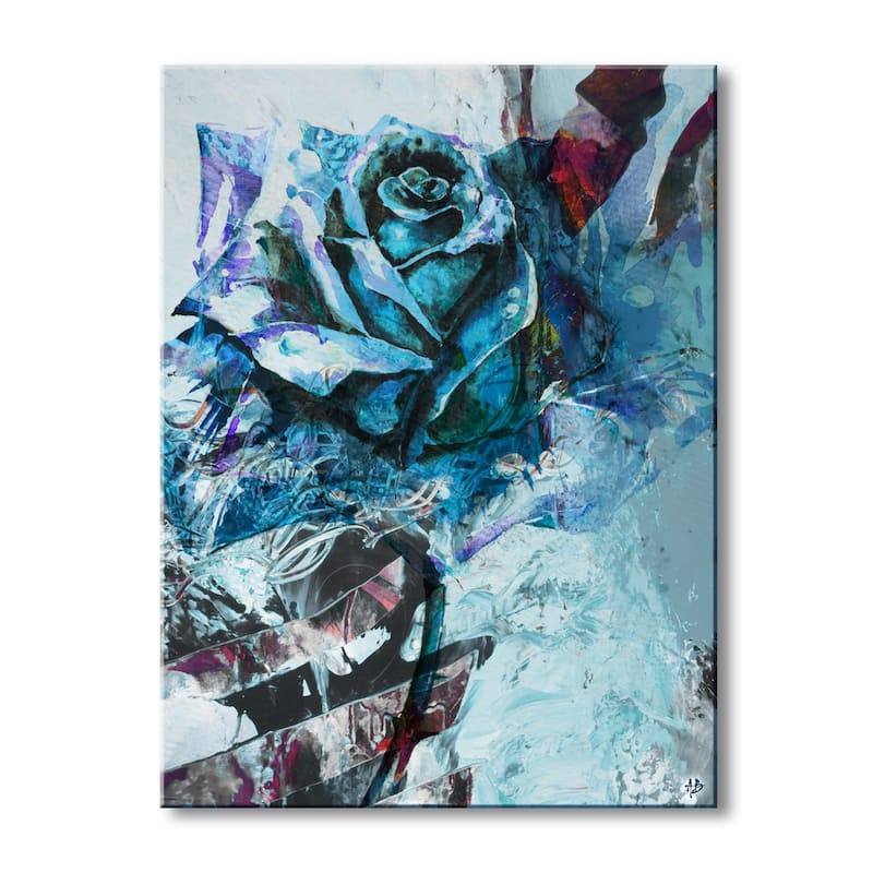 Ready2HangArt 'Painted Petals XXXIX' Floral Canvas Wall Art