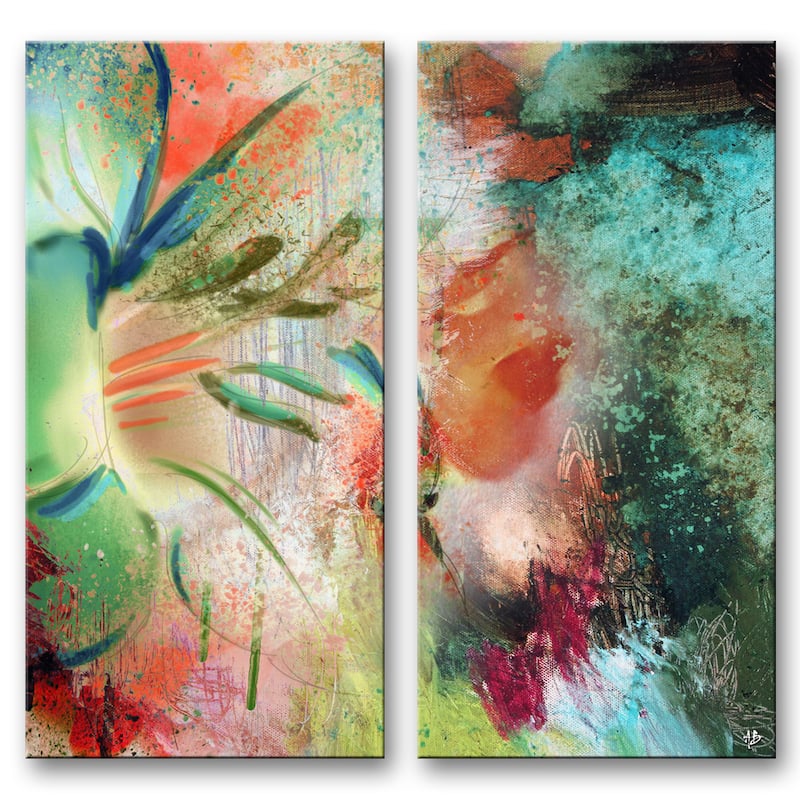 Ready2HangArt 'Painted Petals LIX' Canvas Wall Art