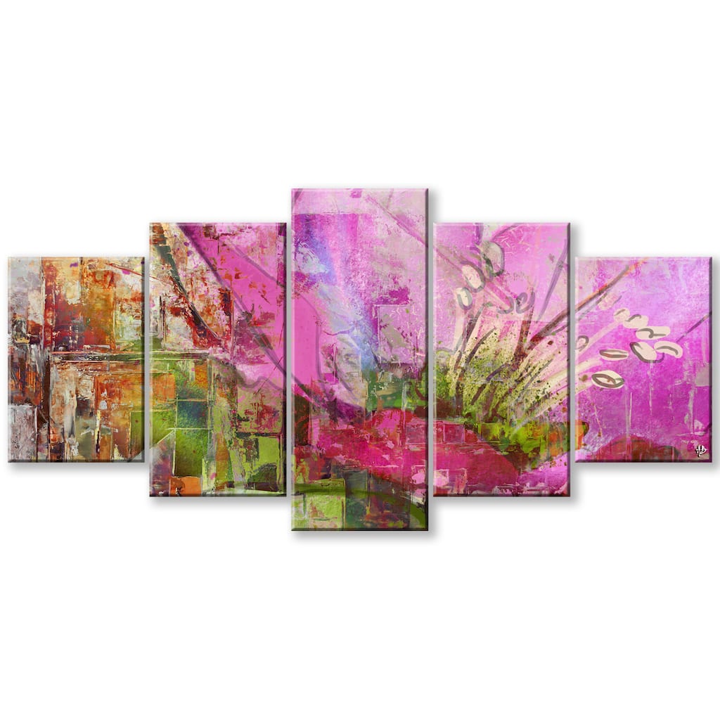 Ready2HangArt 'Painted Petals LVII' Canvas Wall Art