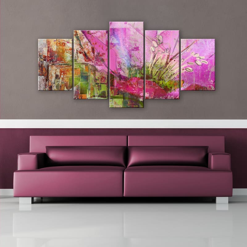 Ready2HangArt 'Painted Petals LVII' Canvas Wall Art