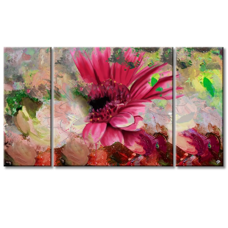 Ready2HangArt 'Painted Petals LXIV' 3-piece Canvas Wall Art Set