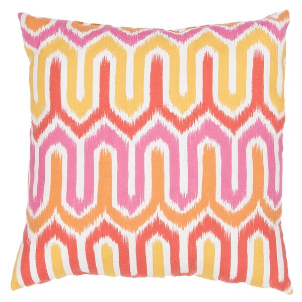 Shop Handmade Geometric Pink 20inch Throw Pillow Free Shipping On