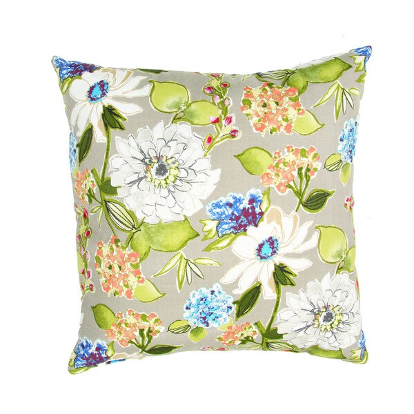 Shop Handmade Floral Multi Color 20inch Throw Pillow Free Shipping