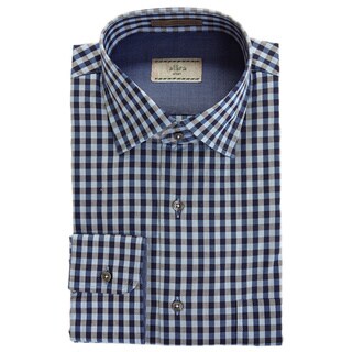 Joseph Abboud Men's Yellow Gingham Check Casual Shirt - Free Shipping ...