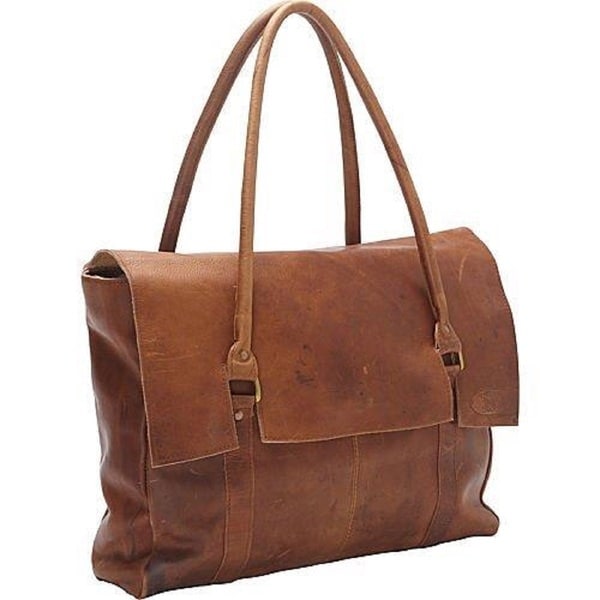 Shop Large Oversized Soft Brown Leather Handbag - Free Shipping Today - www.waldenwongart.com - 10068431