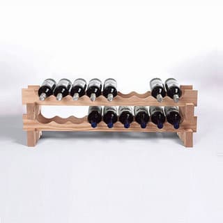 18-Bottle Stackable Natural Wine Rack Kit - Bed Bath & Beyond - 10068451