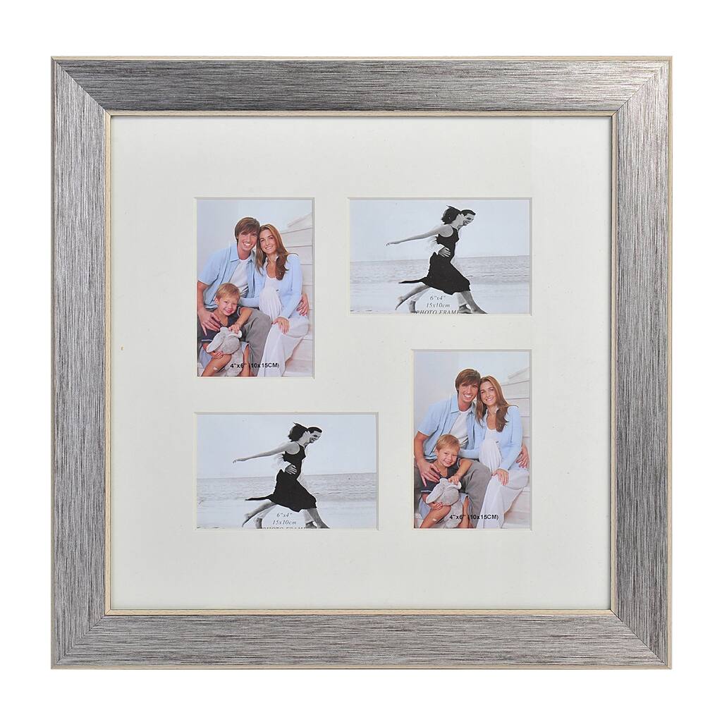 Melannco 4-opening Champagne Portrait Collage