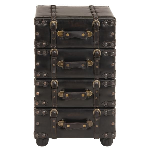 Shop Traditional 28 Inch 4 Drawer Luggage Side Chest By Studio 350