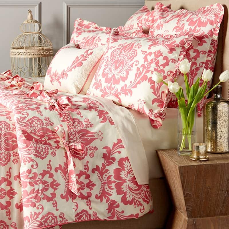 Dacian Duvet Cover - Coral - Twin